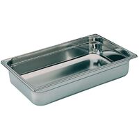 Matfer Bourgeat Stainless Steel 1/1 Gastronorm Pan 13.5L Stainless Steel - 100mm