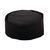 Whites Chefs Skull Cap in Black - Polycotton with Elasticated Back - L