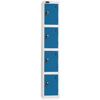 Probe coloured door lockers - four door - 1778 x 305 x 460mm