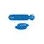 27mm Traffolyte valve marking tags - Blue (126 to 150)