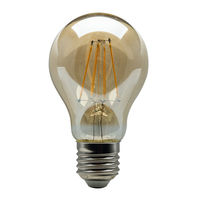 Heitronic LED Leuchtmittel Vintage Filament E27, 4W, warmweiß, A60