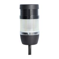 135483 Stex24 Signalsäule weiß, 70mm, 24V AC/DC, LED-Blinklicht mit Summer, Kabel 10,0 Meter, SS70-B1/24 137