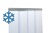 Foto 1 von PVC-Streifenvorhang Tiefkühlbereich kältefest Temperatur Resistenz +30/-25°C, Lamellen 300 x 3 mm transparent, Höhe 4,00 m, Breite 4,00 m (3,30 m), Edelstahl