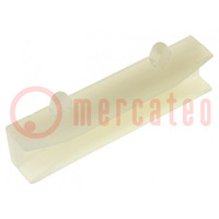 Guide; polyamide; natural; A: 38.4mm; B: 20mm; C: 9.2mm; D: 6.4mm
