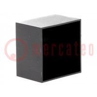 Carcasa: para cubrir; X: 30mm; Y: 30mm; Z: 20mm; ABS; negro; -20÷94°C