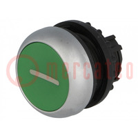 Switch: push-button; 22mm; Stabl.pos: 1; green; none; IP67; flat