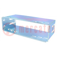 Car radio mounting half frame; 1 DIN; zinc; Kenwood