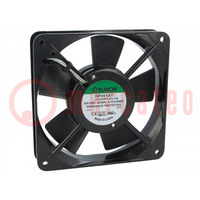 Fan: AC; axial; 230VAC; 120x120x25mm; 112m3/h; 44dBA; ball bearing