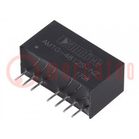 Converter: DC/DC; 1W; Uin: 36÷75V; Uuit: 12VDC; Iuit: 83mA; SIP8; THT