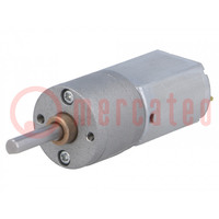 Motor: DC; with gearbox; 6VDC; 2.9A; Shaft: D spring; 190rpm; 78: 1