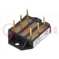 Bridge rectifier: half-controlled; Urmax: 800V; If: 32A; Ifsm: 180A