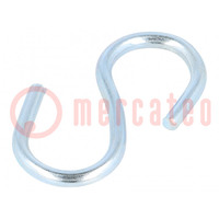 Quick link S type; steel; zinc; 2.5mm