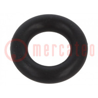 O-ring gasket; FPM; Thk: 3mm; Øint: 7mm; black; -20÷200°C