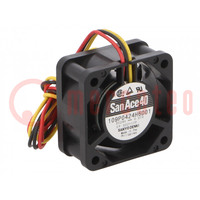 Fan: DC; axial; 24VDC; 40x40x20mm; 13.98m3/h; 35dBA; ball; 8300rpm