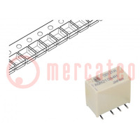 Relay: electromagnetic; DPDT; Ucoil: 4.5VDC; 1A; 0.3A/125VAC; AGN