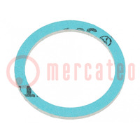 Gasket; composite; Thk: 1.5mm; Øint: 20.4mm; Øout: 25mm; PG13,5