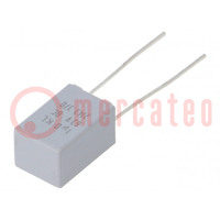 Kondensator: poliestrowy; 1uF; 40VAC; 63VDC; 5mm; ±10%; 6x11x7,2mm