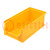 Container: cuvette; plastic; yellow; 102x215x75mm