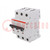 Circuit breaker; 400VAC; Inom: 8A; Poles: 3; for DIN rail mounting