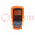 Probador: cableado; LCD; Long.condcuctor medido: 2÷3m; RJ11,RJ45