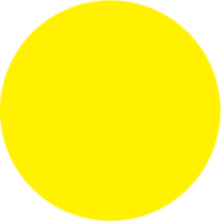 Folienetiketten - Gelb, 3.8 cm, Polyethylen, Selbstklebend, Rund, Seton