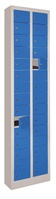 Kleinfachschrank, glatte Türen, HxBxT 1950x460x200 mm, Fächer: 20, RAL7035/1018 | CB0930-1018