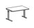 Oxford-Anbau-Schreibtisch in Buche-Dekor, zweiseitig verkürzter Fuß HxBxT 680-820 x 1600 x 800 mm | TP0425-02