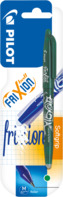 Tintenroller FriXion Ball 0.7, radierbare Tinte, nachfüllbar, umweltfreundlich, 0.7mm (M), Grün, Blister