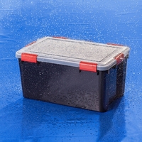 IRIS All-Weather-Box, 50L, wasserdichte Kunststoffbox, schwarz