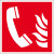 Brandschutzschild, Alu, nachleuchtend Brandmeldetelefon, Größe: 20,0 x 20,0 cm DIN EN ISO 7010 F006 ASR A1.3 F006