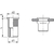 Skizze zu Vakszegecs anya laposfejű barázdált nyitott kerek szár M10x17.0 alumínium