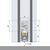 Skizze zu PLANET ajtótömítő X3-RD, 1210mm,magasság 30mm, egyoldalas, aluminium natur