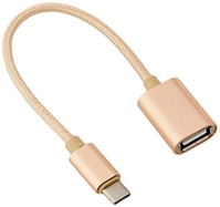 ADAPTADOR TIPO C/USB PARA HUAWEI MATE 20X SMARTPHONE Y MAC USB-C (ORO)
