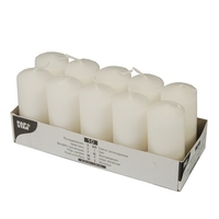 PAPSTAR 17915 - VELAS, 10 UNIDADES, COLOR BLANCO