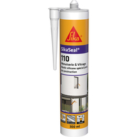 MASTIC SILICONE MENUISERIE & VITRAGE SIKASEAL 110 - SNJF 300ML TRANSPARENT 739182