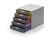 DURABLE Varicolor® 5, cassettiera con cassetti colorati, 280x292x356 mm, 5 colori