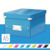 Archivbox Click & Store WOW Klein, Graukarton, blau