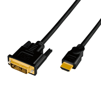 LogiLink CHB2003 Videokabel-Adapter 1 m HDMI Typ A (Standard) DVI-D Schwarz
