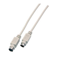 EFB Elektronik 2m, PS/2 - PS/2, M/M PS/2-kabel 6-p Mini-DIN Wit