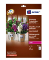 Avery L7126-8 étiquette à imprimer Blanc
