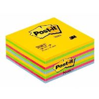 3M 2030U note paper Square Blue, Green, Pink, Yellow 450 sheets Self-adhesive