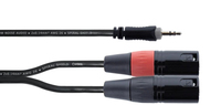 Cordial EY 1 WMM Audio-Kabel 1 m 3.5mm 2 x XLR (3-pin) Schwarz