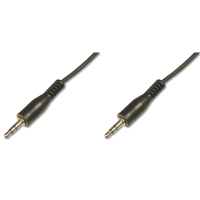 Uniformatic 1.8m 3.5mm câble audio 1,8 m 3,5mm Noir