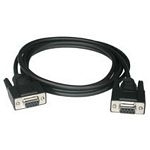 C2G 5m DB9 F/F Modem Cable soros kábel Fekete