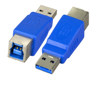 EFB Elektronik EB544 tussenstuk voor kabels USB 3.0 A USB 3.0 B Blauw