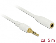 DeLOCK 85591 Audio-Kabel 5 m 3.5mm Weiß