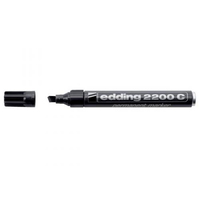 Edding 4-2200C 001 permanent marker Chisel tip Black 10 pc(s)