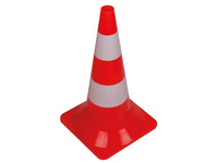 Velleman 1190-50 cône et fût de signalisation Cône de circulation Rouge, Blanc PVC