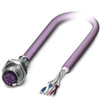 Phoenix Contact 1437546 cable para sensor y actuador 2 m M12 Púrpura