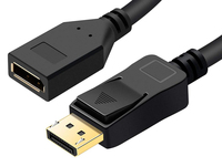 Microconnect DP-MFG-200 DisplayPort kabel 2 m Zwart